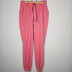 Figs Desert Rose Pink Zamora Jogger Scrub Pants Size M